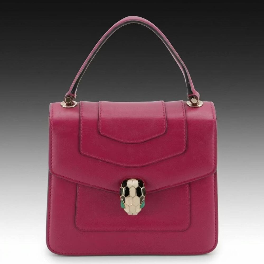 BVLGARI Serpenti Forever Two-Way Small Flap Bag in Leather